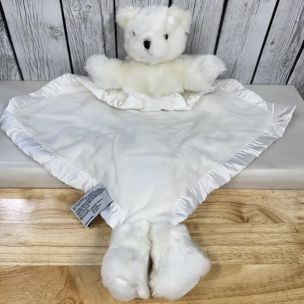 Vtg My Banky Michael the Angel Teddy Bear Lovey Plush Blanket